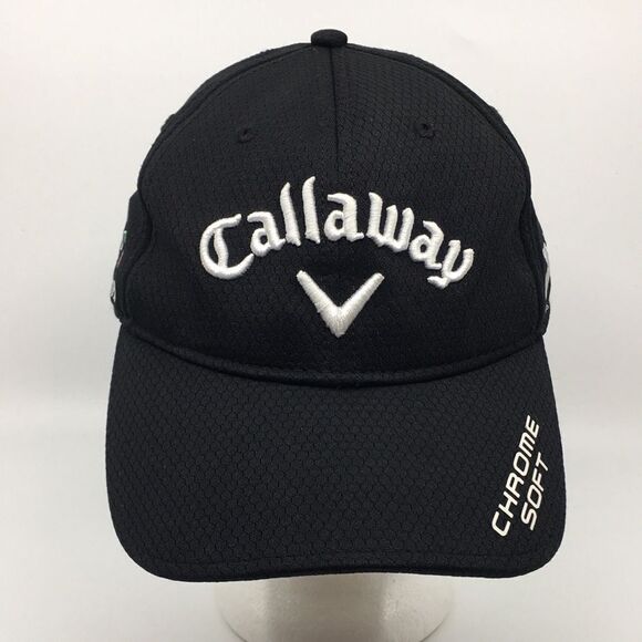 Callaway Golf Great Big Bertha Black Chrome Soft XR Baseball Cap Hat Velcro - Picture 1 of 16
